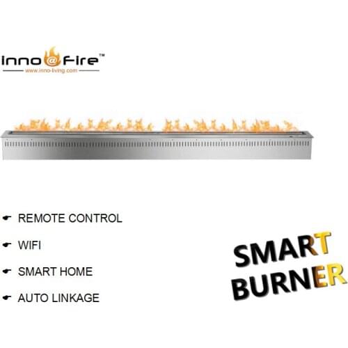 Inno-Fire 72 inch intelligent smart home decor electric chimenea quemador bioetanol