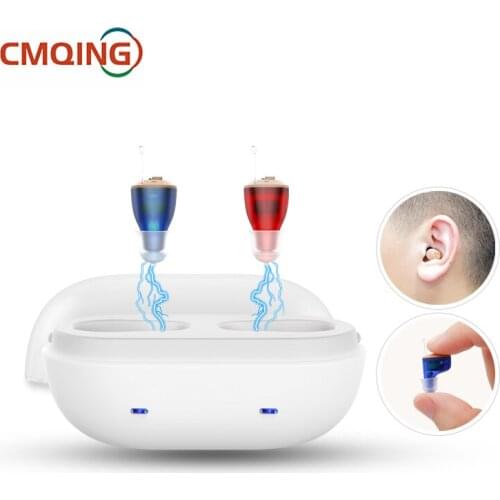 New Invisible Hearing Aid Rechargeable Mini In Ear Sound Amplifier Hearing Aid For Seniors Severe Loss Earbud Device Audifonos
