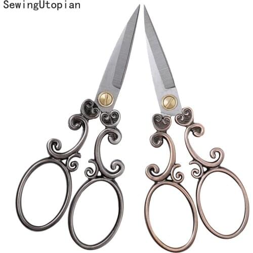 Vintage Scissors Cutter Cutting Embroidery Cross Stitch Tool Stainless Steel Craft Shears Embroidery Sissors Sewing Supplies