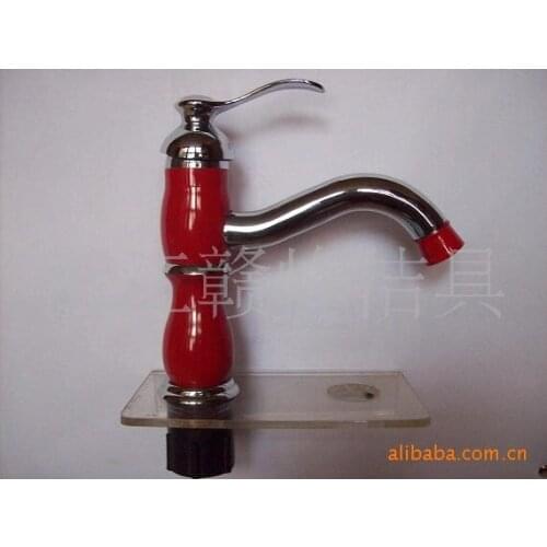 Tiger Ben basin single cold faucet, ceramic basin wash basin taps all copper spool washbasin faucet