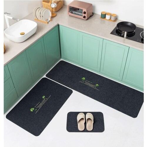 European Style Simple Carpet Living Room Doormat Bathroom Absorbent Floor Mat Kitchen Non-slip Floor Mat Household Carpet