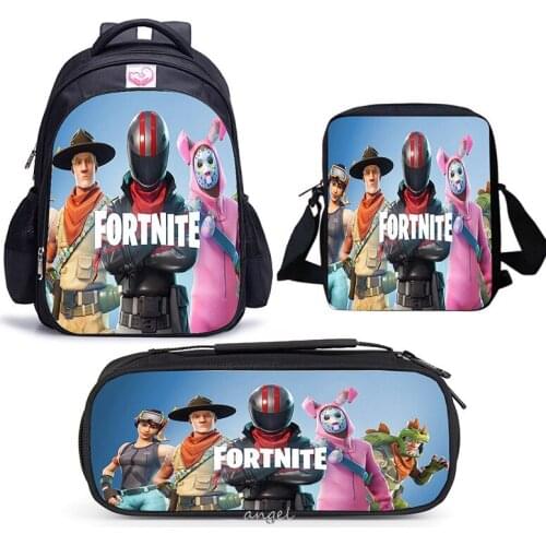 17 Inch FORTNITES Game Print Teenager Boys Girls Backpack School Bags Kids Backpacks Boys Children Mochila Escolar shoulder bag