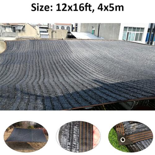 Lvju 12x16ft 4x5m Lvju Anti-UV Sunshade Net Outdoor Garden Sunblock Shade Cloth Net Plant Greenhouse Cover Car Cover