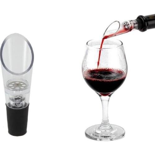 Factory Price 1000 PCS DHL Free Shipping Red Wine Funnel Bottle Pourer, Silicone Rubber Wine Aerator Decanter Pourer