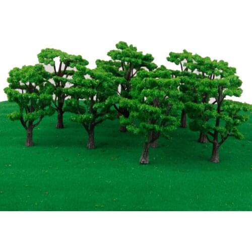 10pcs Model Trees Layout Street Garden Park Landscape Scenery 1:100 & 1:150 Scale
