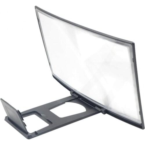 12 Inch Enlarge Large Screen 3D HD Amplifier Curved Screen Mobile Phone Screen Magnifier For Smartphone Stand For Xiaomi Iphone