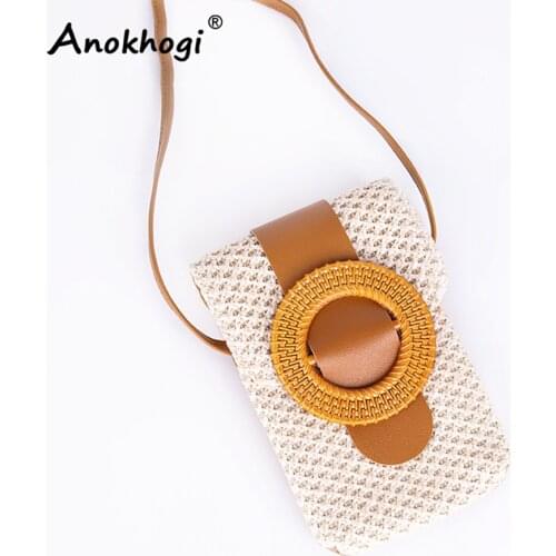 2021 New Arrival Bohemian Style Women Casual Summer Bag Mini Coin Purses Rattan Straw Bag ML111