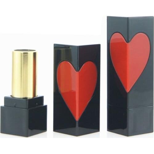 30pcs Lip Balm Tubes Empty Black Plastic Refillable Lip Balm Storage Container for DIY Homemade Lipstick Lip Balm, Square Tube