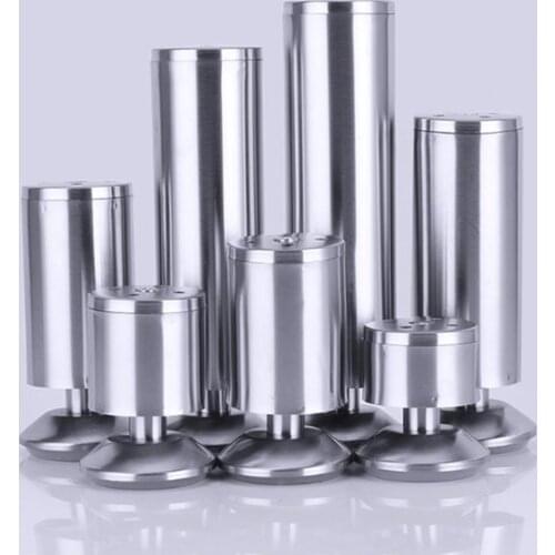 4Pcs Adjustable Stainless Steel Sofa Legs Replacement Furniture Feets Replacace Chair Table Desk Cabinet Leg , 6/8/10/12/15/18cm