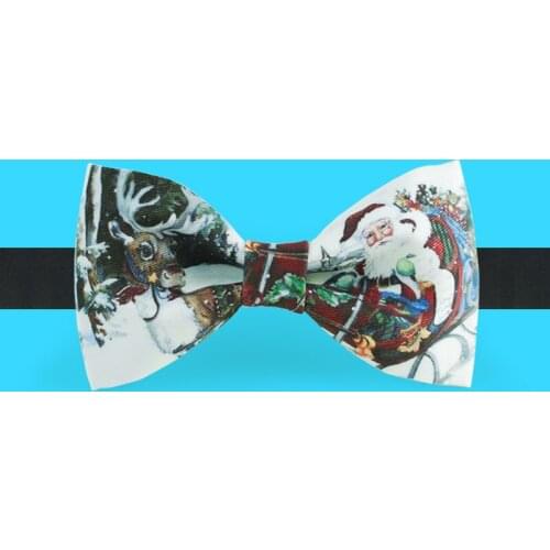 Free shipping 2019 new fashion mens male Original handmade printed bow tie banquet party groom dress wedding Retro christmas