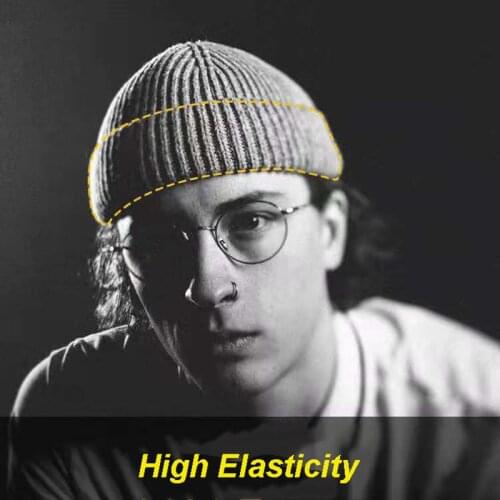 Brand Chic Warm Knitted Hat for Men Unisex Winter Autumn Hip Hop Skullcap Melon Cap Womens Knitting Hat Solid Short Thread Cap