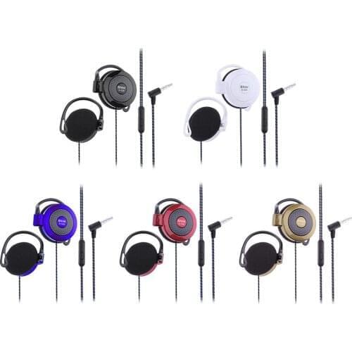 For Shini S-520 3.5mm Stereo Mp4 Ear-Hook Game Sports Mobile Phone Universal Headset Ear Hook Headsets Wire Sports Earphones