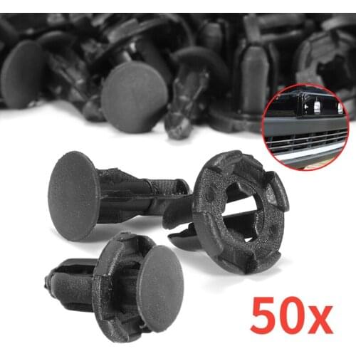 50pcs 9mm Clips Auto Bumper Fender Buckle Mudflap Splash Guard Rivet Push Clips Retainer For Mitsubishi Endeavor Outlander