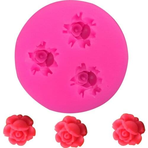 Flower Shape 3D fondant cake silicone mold food grade mastic confeitaria chocolate pastry candy making decoration tools F0232