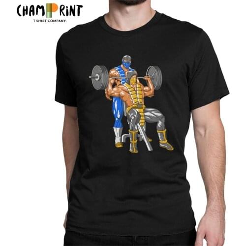 Icy Hot Spot T Shirts Men O Neck Mortal Kombat T-Shirt Sub Zero Scorpion Mk11 Arcade Game Tees Short Sleeve Clothing Big Size