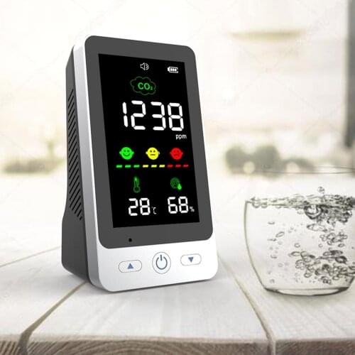 CO2 Meter Carbon Dioxide Detector Domestic Use Carbon Dioxide Detector CO2 Concentration Ambient Temperature And Humidity Tester