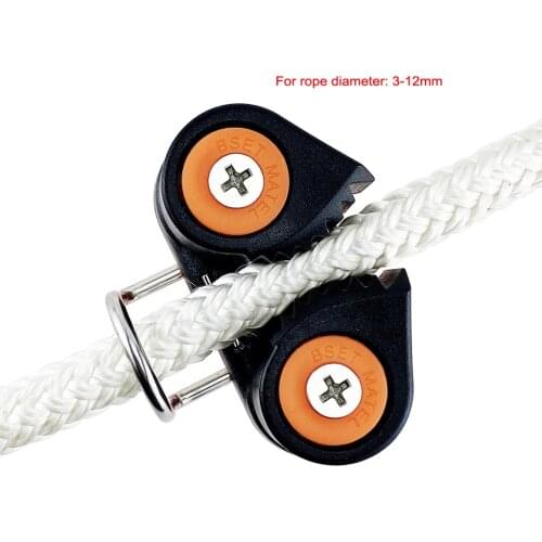 10x Composite 2 Row Sailboat Cam Cleat for 3-12mm Rope Breaking Load 900kg