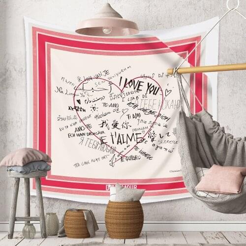 Envelope letter tapestry bedroom decor blanket wall hanging carpet dorm room decor