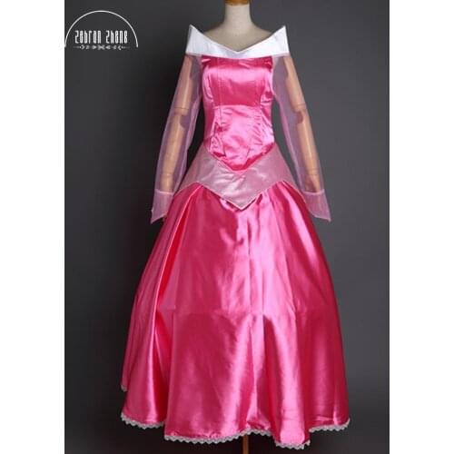 Princess Aurora Cosplay Costume Fashion Dress For Adult Women Halloween Party Dress Custom Made