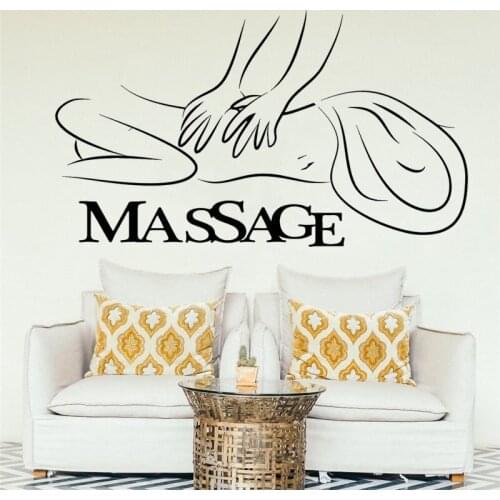 Massage Spa Decal Beauty Salon Sticker Beauty Posters Vinyl Wall Decals Decor Mural Beauty Salon Spa Sticker