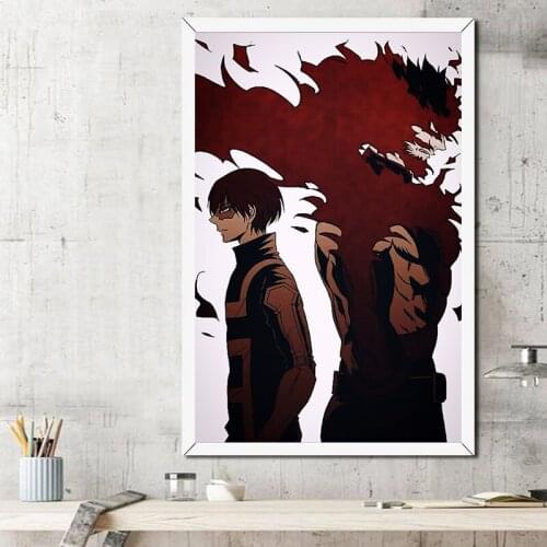 My Hero Academia Anime Poster Japanese Anime Wall Decoration Poster Art Prints 50 x 70 cm,No Frame