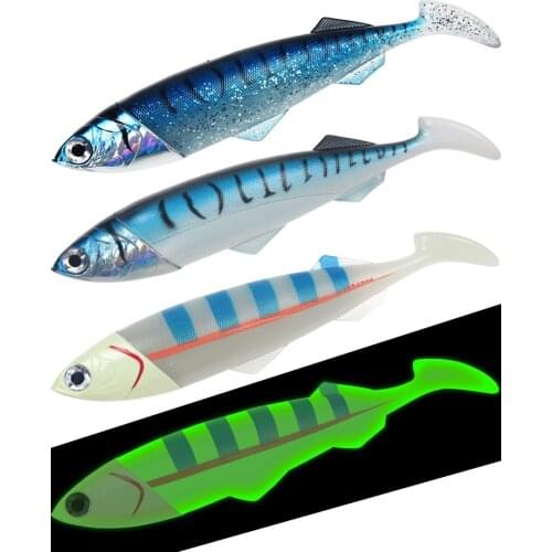 Deep sea fishing lure Metal fish head Soft Big bait 25cm 35cm Spain Mackerel Boat 420g 550g Plastic Accessories