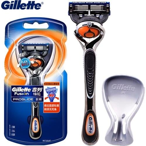 Gillette Fusion Manual Razor Barber Hair Beard Shaving Blades Flexball Rotating Razor Blade Cartridge Men Hair Shaver Face Care