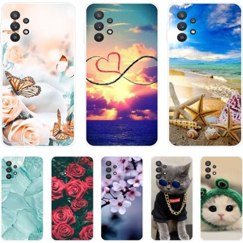 Silicone Case for Samsung Galaxy A32 Case A32 4G SM-A325F/ds Soft TPU Cover Phone Case for Samsung A32 A 32 5G SM-A326B/ds Cover