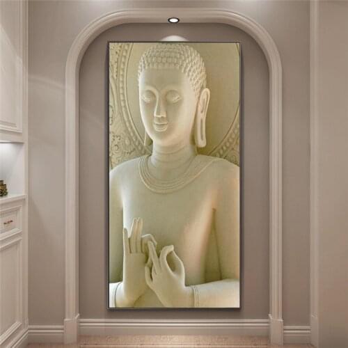 Modern Statue ZEN Canvas Painting Art Posters and Prints on Canvas Wall Art Abstract Buddha Picture for Living Room Home Decor