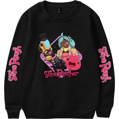 Slime Rancher Print Loose Tops Sweater Series Women/Men Clothe Turtlenecks Sweet Style Round collar fleece Streetwear Style