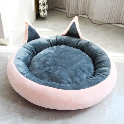 Cat Litter Four Seasons Universal Mat Round Sleeping Small Cats Panier Chat Tout Doux Spring And Autumn Wnter Warm Pet Supplies