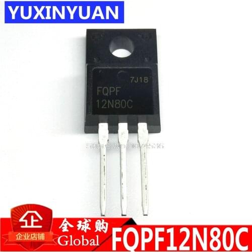 10pcs/lot FQPF12N80C 12N80C TO-220 MOSFET N-CH 600V 5.8A TO-220F