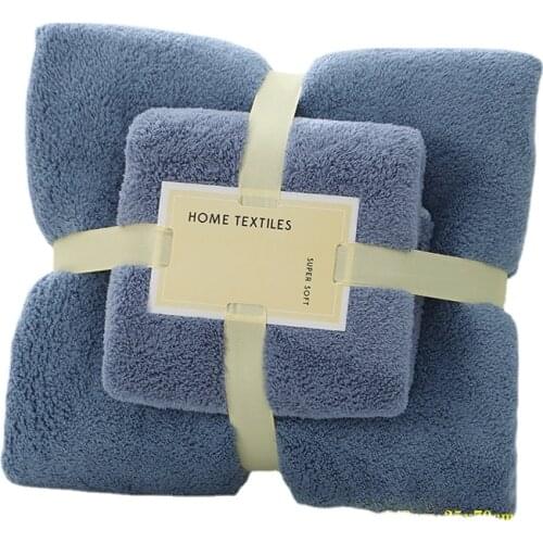 70x140cm 35x75cm 2pcs Luxury Super Large Towel Set High Absorbent Soft Bath Towel + Face Towels bath towels for adults cotton