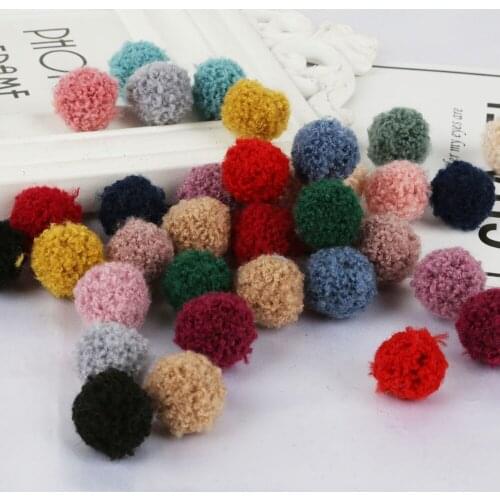 20-50pcs Polyester Pompom 15mm 20mm Soft Pompones Fluffy Plush Crafts DIY Pom Poms Ball Furball Home Decor Sewing Supplies