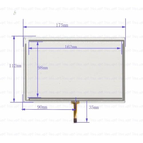 ZhiYuSun 175mm*112mm KDT-5892 7inch 4-wire resistive touch panel for Car DVD, 175*112 GPS Navigator screen glass