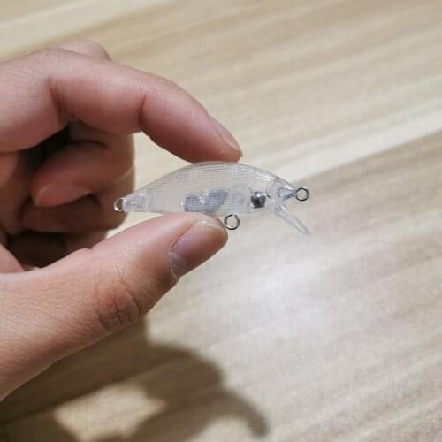 5CM 3.7G 100pcs Blank Nude Baits Crank Pencil Minnow Bait Unpainted Lure Bodies Fishing Bait