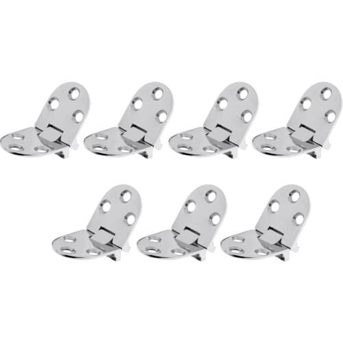 7x High Polished 316 Stainless Steel Marine Boat Flush Strap Hinge Door Hinge