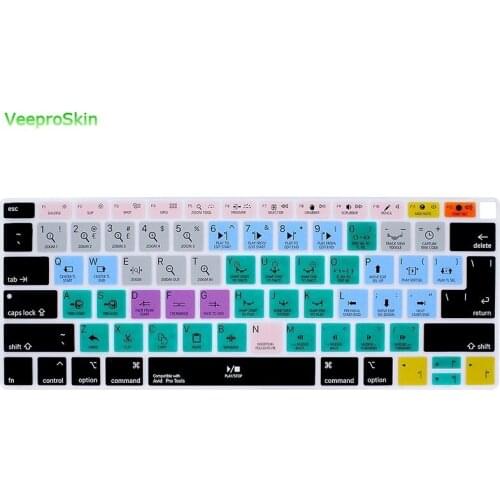 A1932 Avid Pro Tools Silicone Keyboard Cover Skin for MacBook Newest Air 13" 2018 Release A1932 Avid Pro-Tools Shortcuts