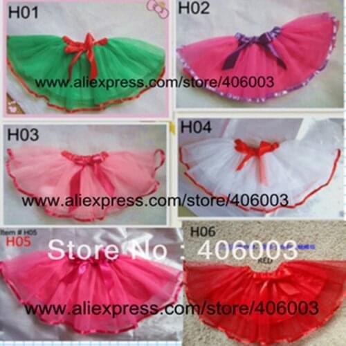 Free shipping baby girls ribbion tutu green with red party dance mesh tutu kids christmas tutu skirt
