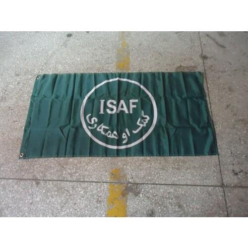 Free shipping ISAF flag for Car show , can custom print file,90X150CM size,100% polyster,ISAF banner