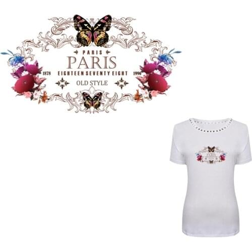 COSBILL Iron On Transfers Beautiful Butterfly Parches For Clothing DIY A-level Washable Decoration Heat Transfers Stickers Y-132