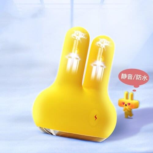 Dual Motor Rabbit Vibrator Sex Shop Vaginal G-spot Massager Electric Shock Female Masturbator Sex Toy for Women Couples TD0335