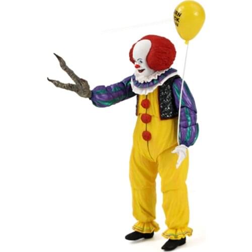 17.5-19cm Stephen Kings It Pennywise The Clown IT Movie Horror Dolls PVC Pennywise NECA Action Figure Collectible Model Toy