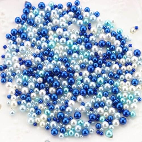 Artificial DIY Accessories 8 Color Mixed Crystal Epoxy Pearl Filling for Necklace Bracelet Jewelry Makeing Craft Decoration Kit