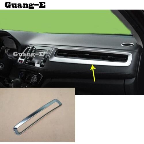 Car Garnish Cover Trim Chrome Middle Up Air Conditioning Switch Outlet Vent 1pcs For Honda HRV HR-V Vezel 2019 2020