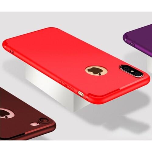 100pcs Candy Color Matte Frosted Soft TPU Silicone Case For iPhone 11 Pro Max XS XR X 8 7 6 6S Plus Shockproof Ultra Slim Cover