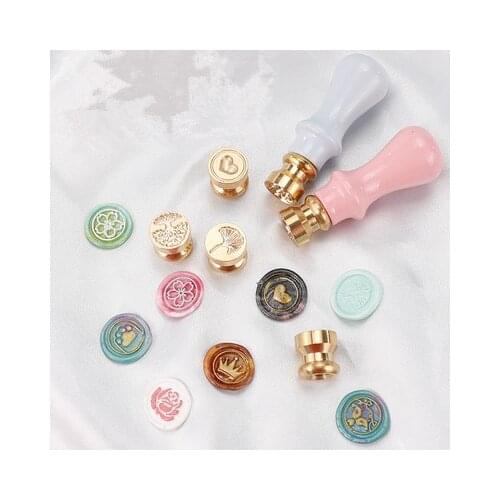 Mini copper head custom (more patterns in details description)sealing wax stamp envelope stamp gift wedding invitation sticker
