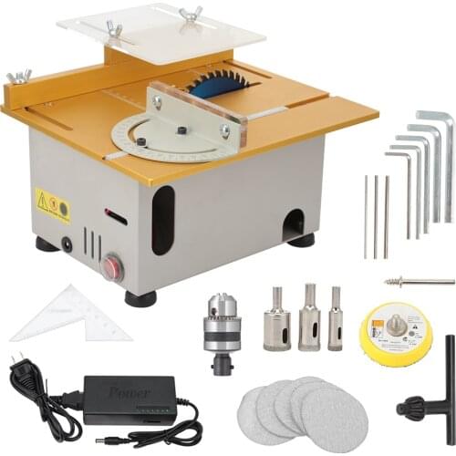 Multifunction T6 Mini Precision Table Saws DIY Wood Working Lathe Polisher Drilling Machine DC 12-24V