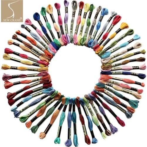 Magical Color Variations Floss Pack Variegated Cross Stitch Thread Six Strand Embroidery Polyester Threads