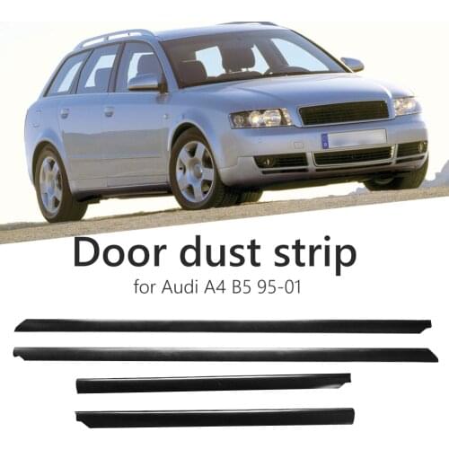4pcs Door Trims Side Strips Lower Set for Audi A4 B5 Sedan Avant BJ 1995-2001 DIY Interior Decoration Trim Strips